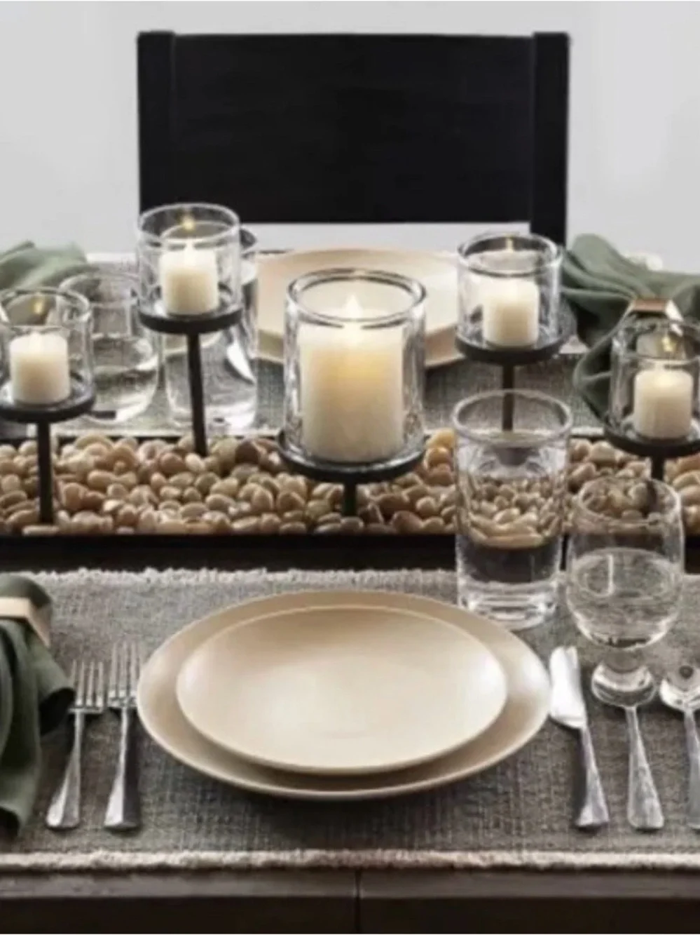 Pottery Barn Premium Flicker Flameless Wax Pillar  ( 3” x 6” )